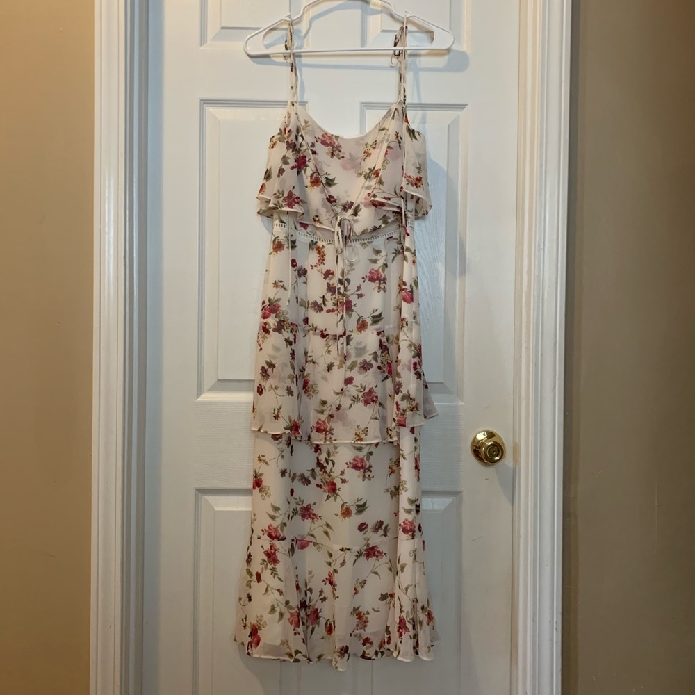 Wayf Floral Spaghetti Strap Dress